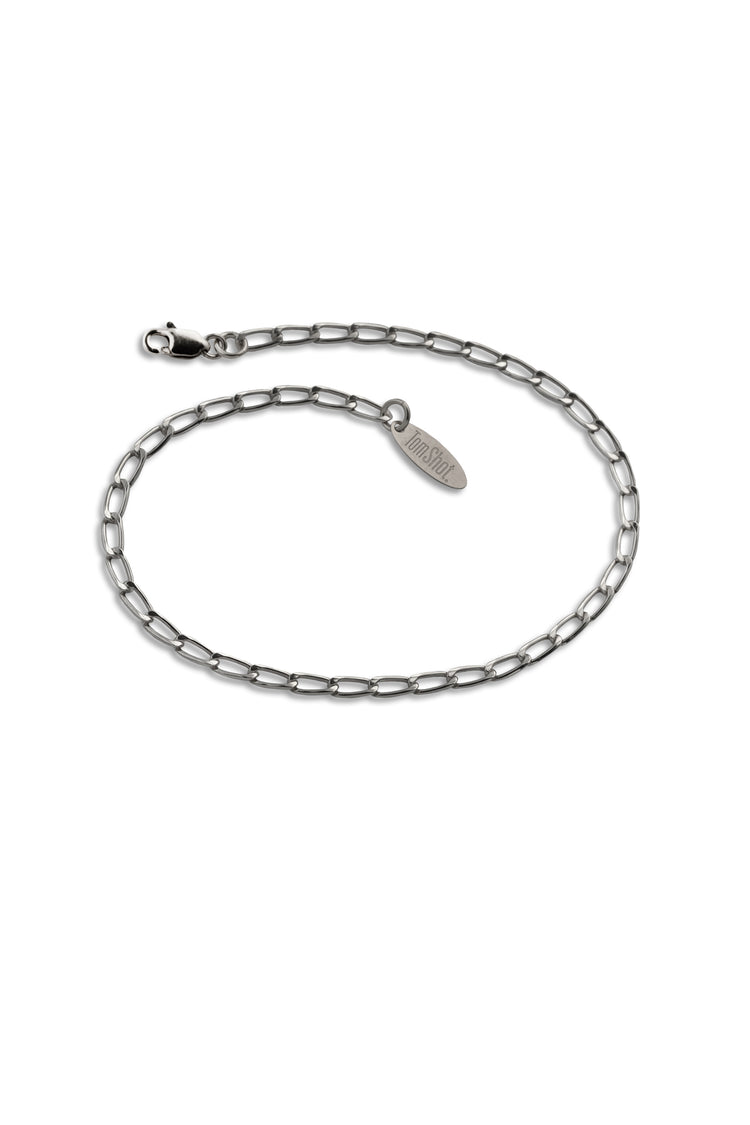 TS Solid Silver Armband zarte Langpanzerkette