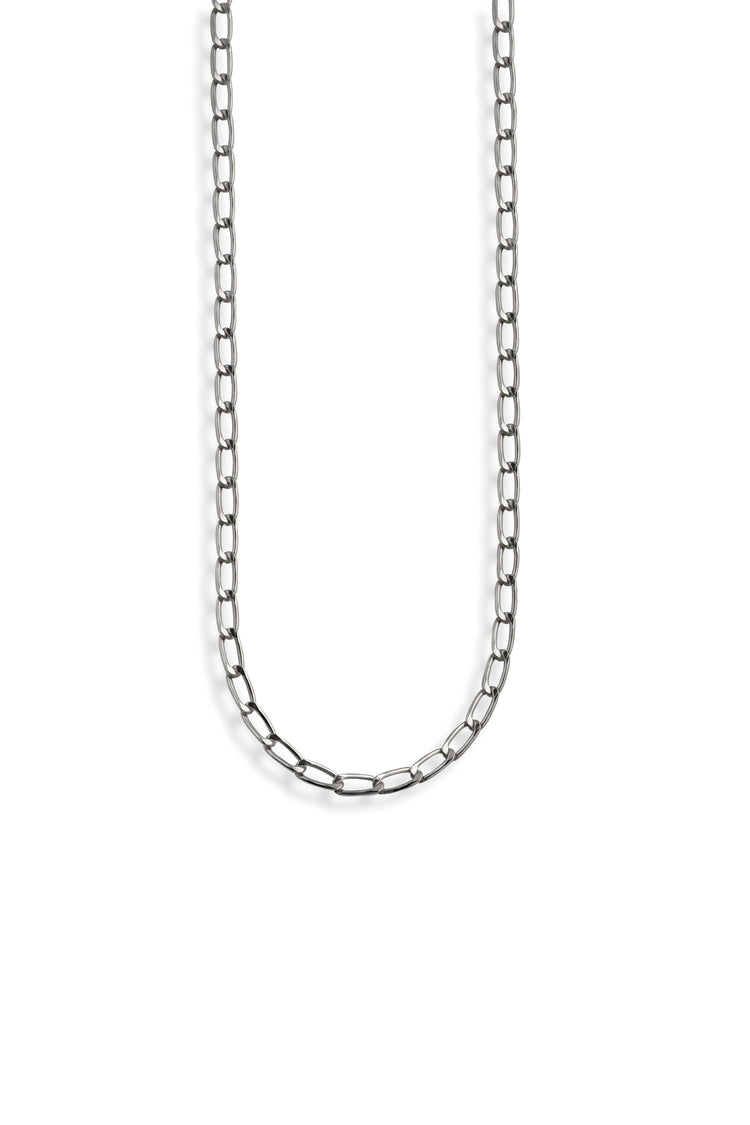 TS Solid Silver Kette zarte Langpanzerkette