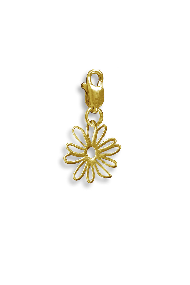 TS Solid Silver Charm kleine Blume