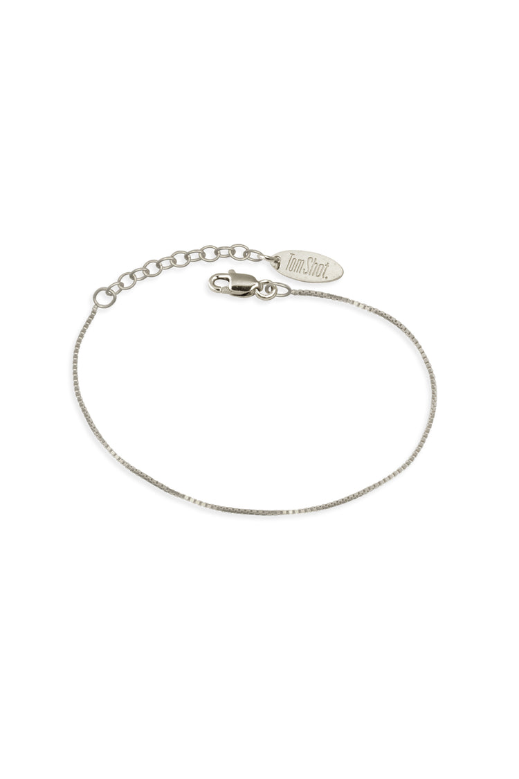 TS Solid Silver Armband zarte Veneziakette