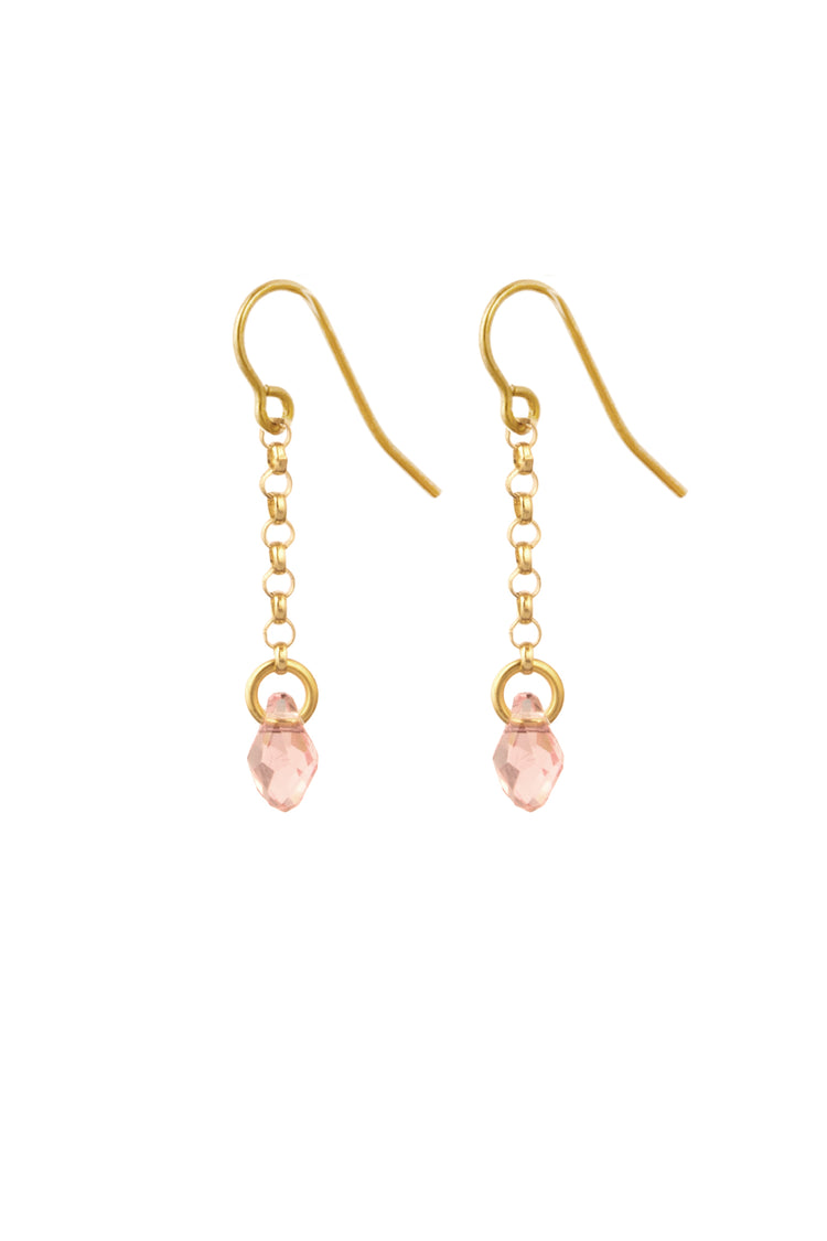 TS Solid Silver Ohrhaken Briolett lang