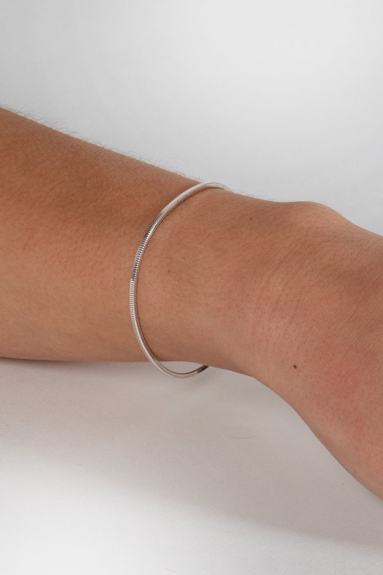 TS Solid Silver Armband Vierkantschlange