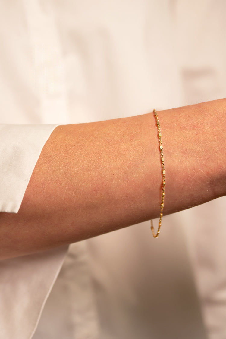 TS Solid Silver Armband Würfelchen