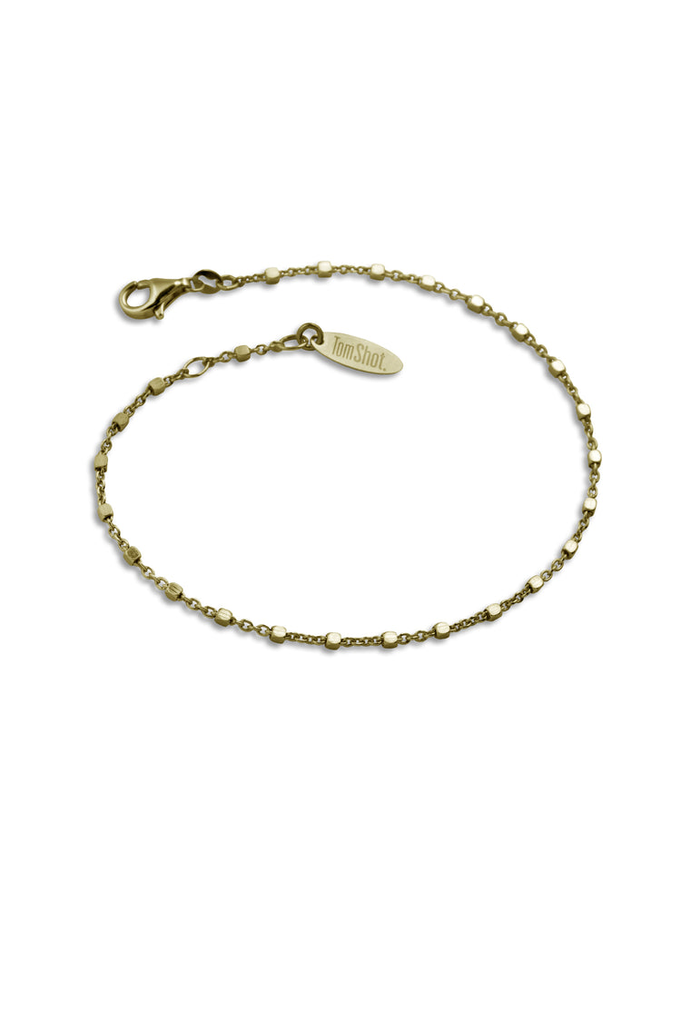 TS Solid Silver Armband Würfelchen