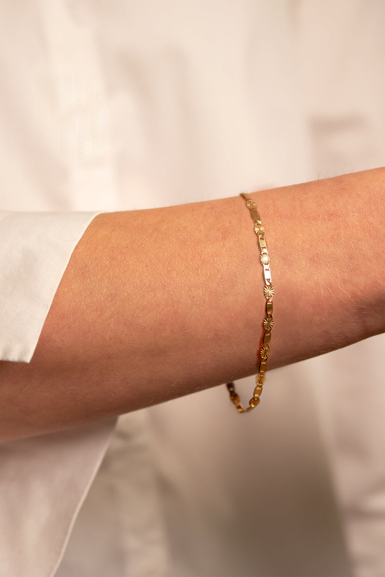 TS Solid Silver Armband Sunbeam