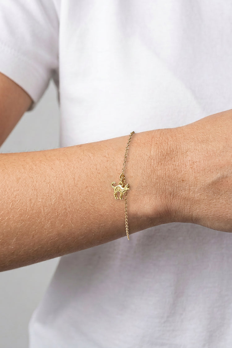 TS Solid Silver Armband Katze