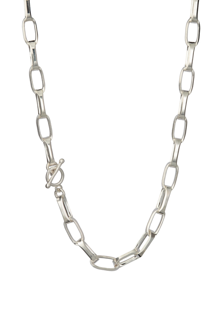 TS Solid Silver Collier 45cm massive Ankerkette