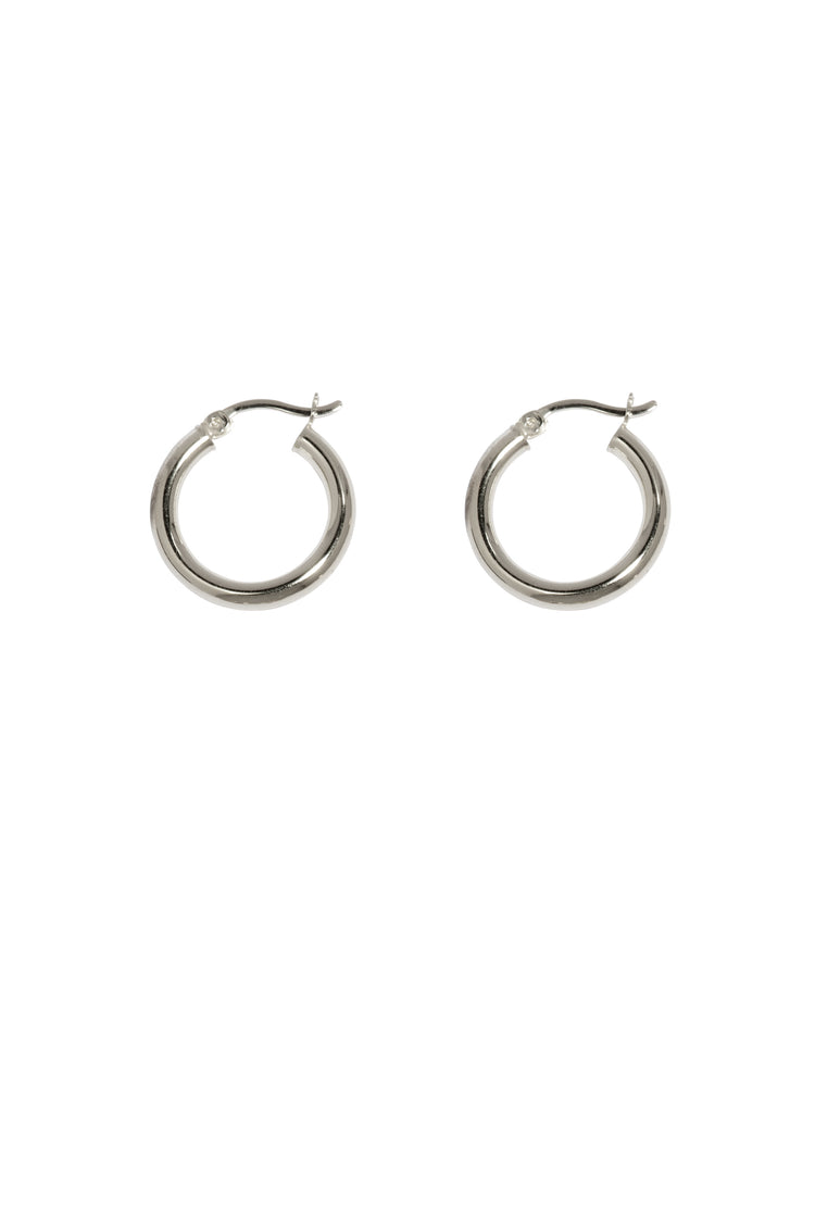 TS Solid Silver Creole 20mm