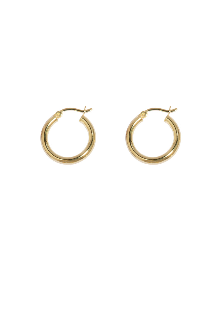 TS Solid Silver Creole 20mm