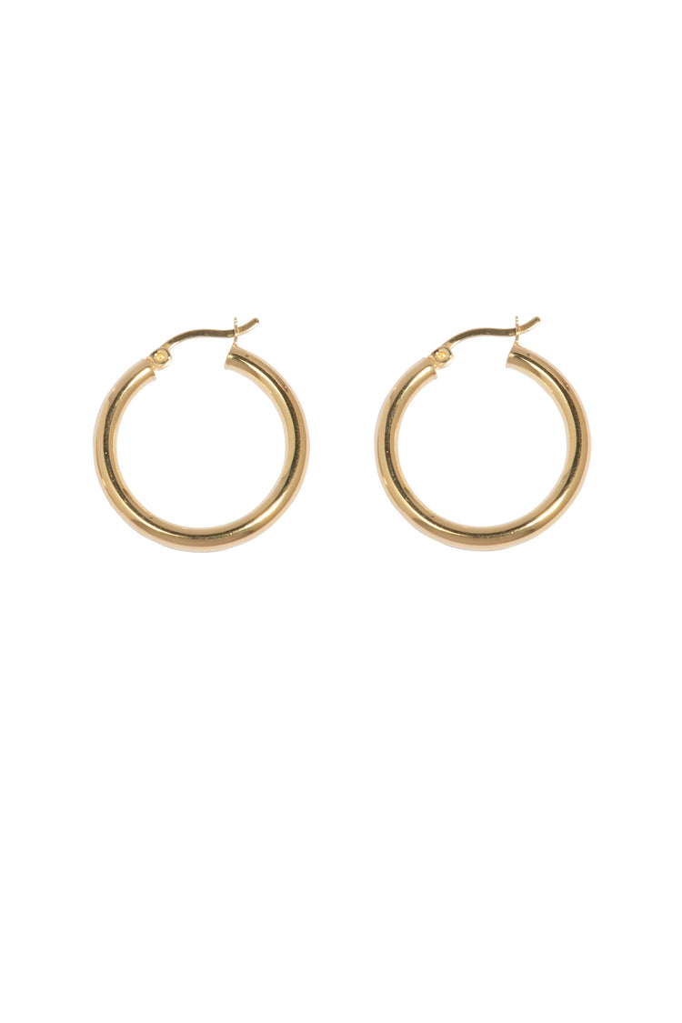 TS Solid Silver Creole 25mm