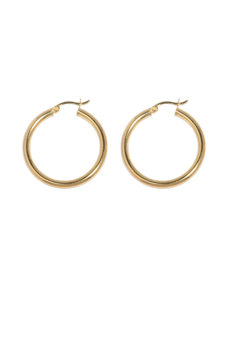 TS Solid Silver Creole 30mm