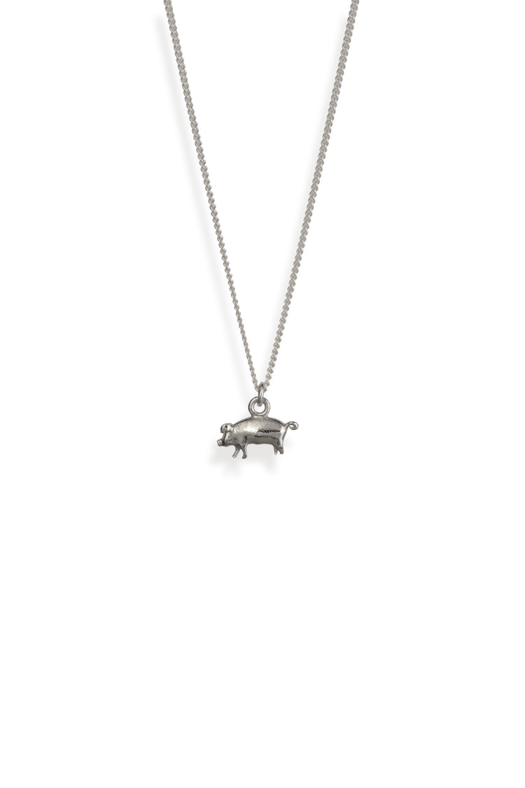 TS Solid Silver Kette Schwein