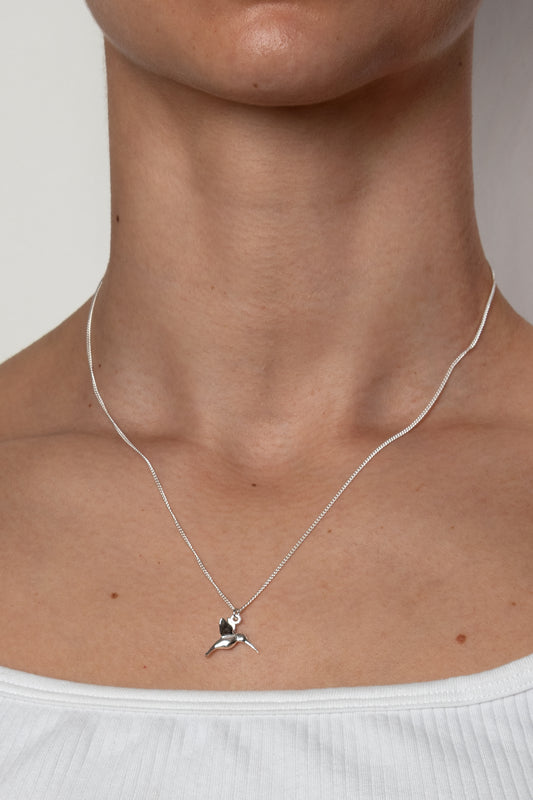 TS Solid Silver Kette Kolibri