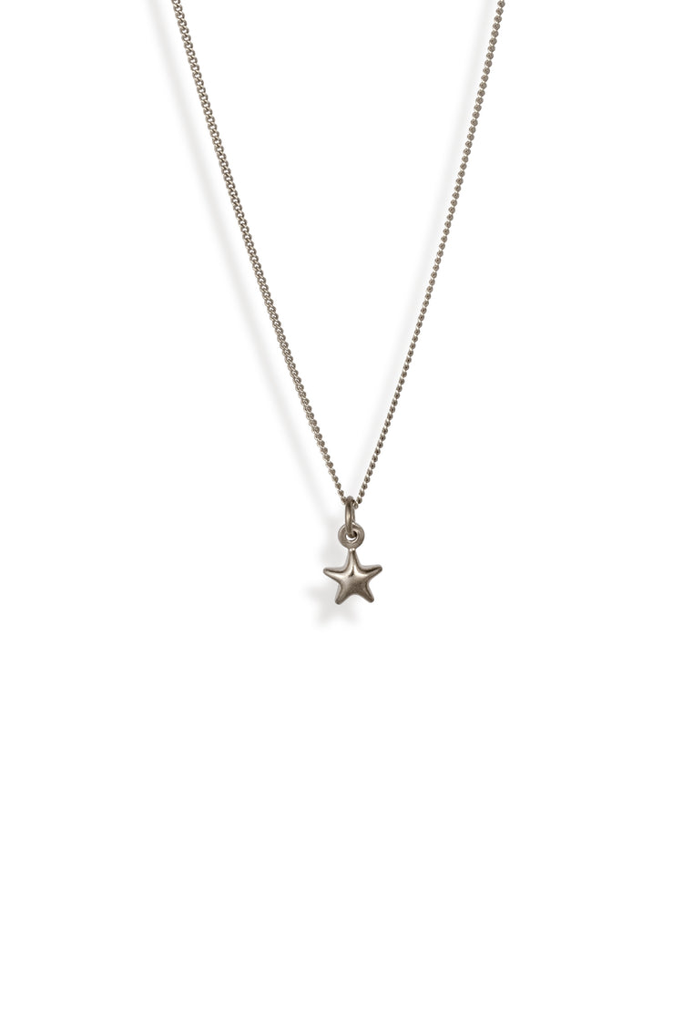 TS Solid Silver Kette Stern