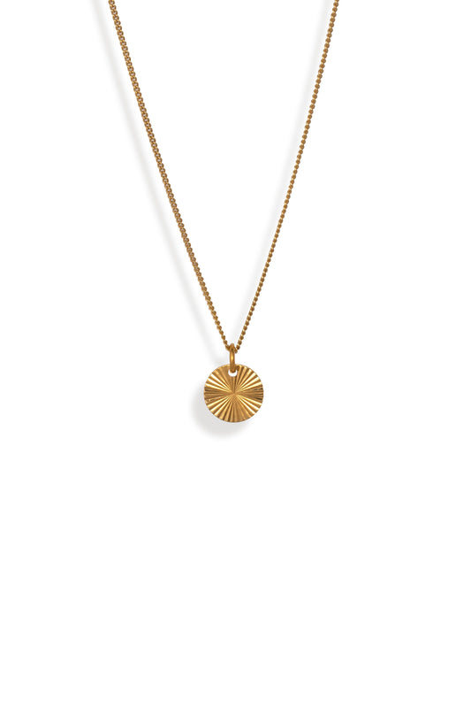 TS Solid Silver Kette Sonnenplättchen