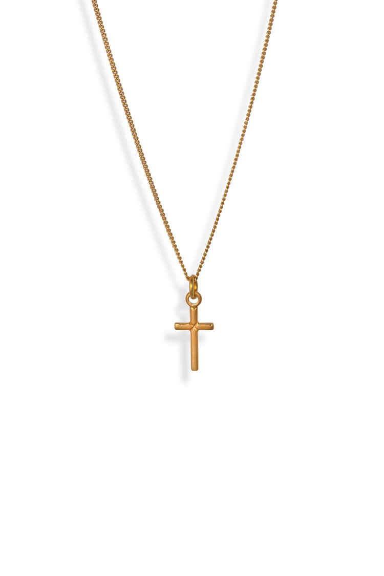 TS Solid Silver Kette Kreuz