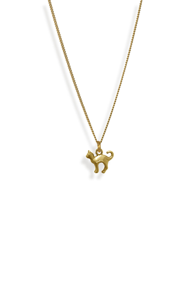 TS Solid Silver Kette Katze