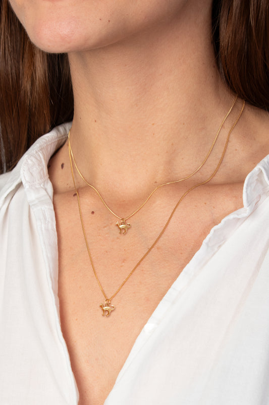 TS Solid Silver Kette Katze