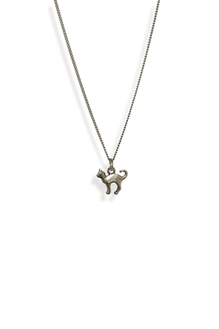 TS Solid Silver Kette Katze
