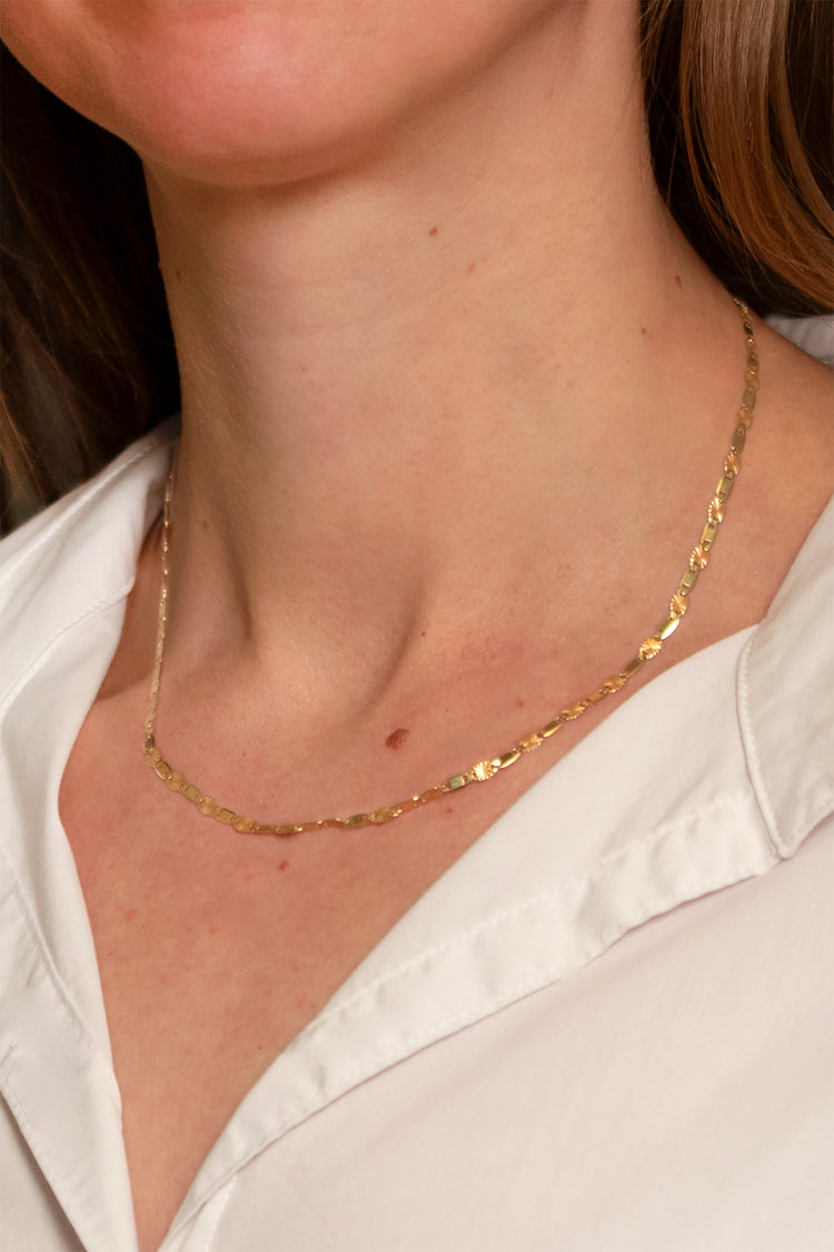 TS Solid Silver Kette Sunbeam