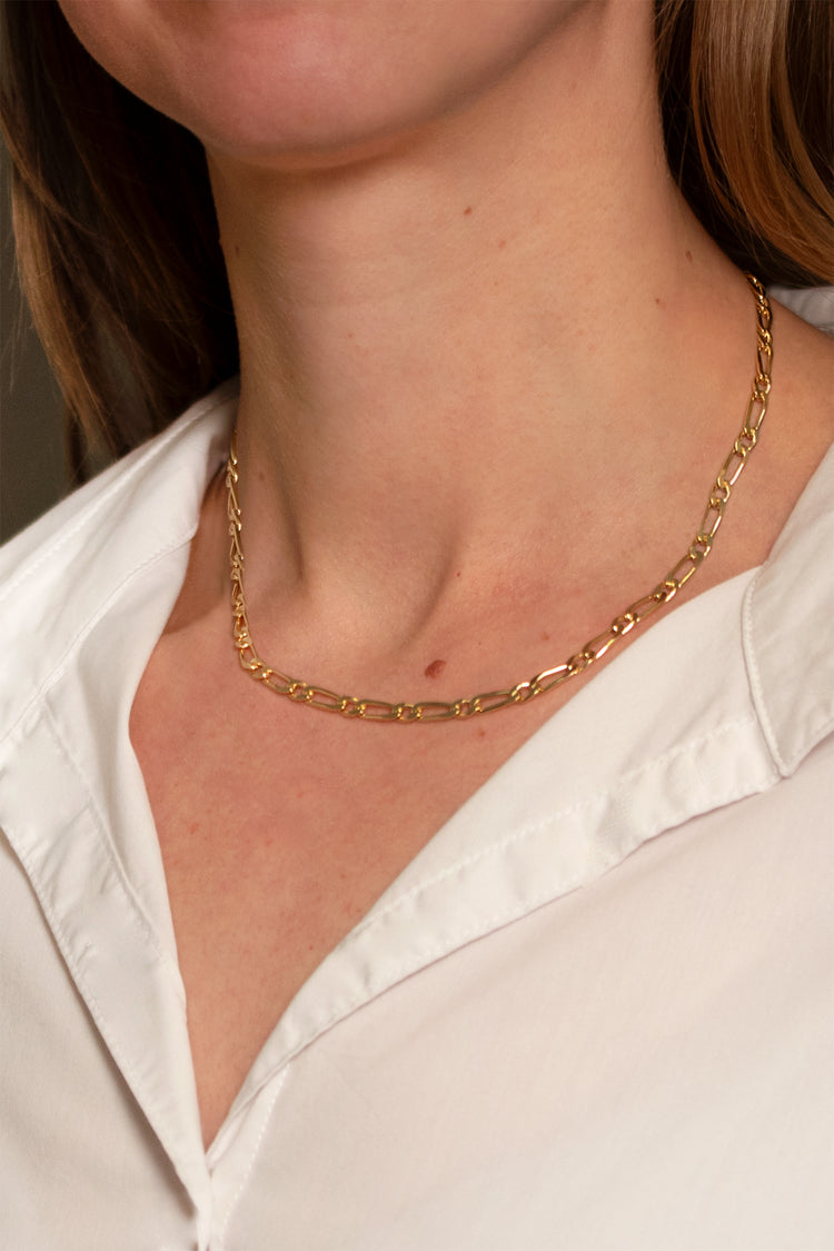 TS Solid Silver Kette Figaropanzer