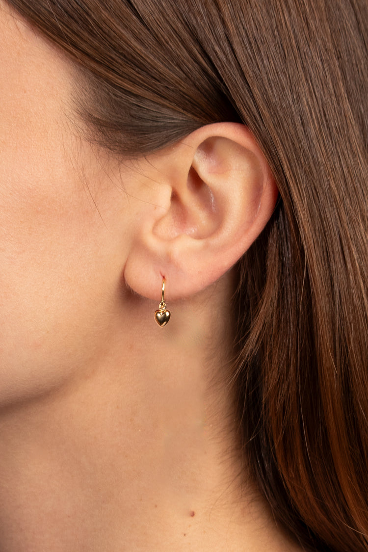 TS Solid Silver Ohrhaken Herz