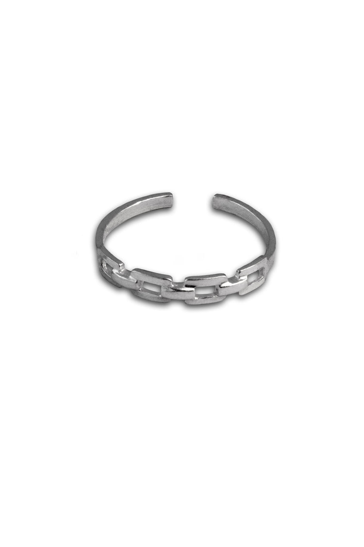 TS Solid Silver zarter Kettenring