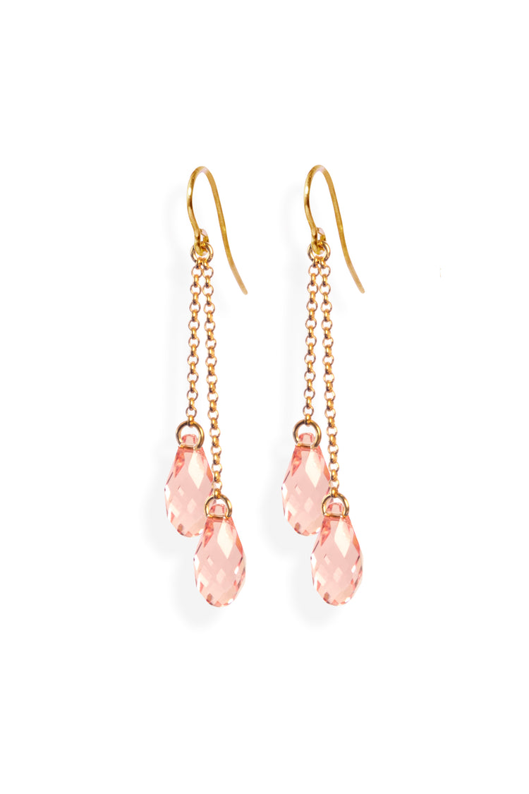 Lucid – Ohrring zwei Kristalle