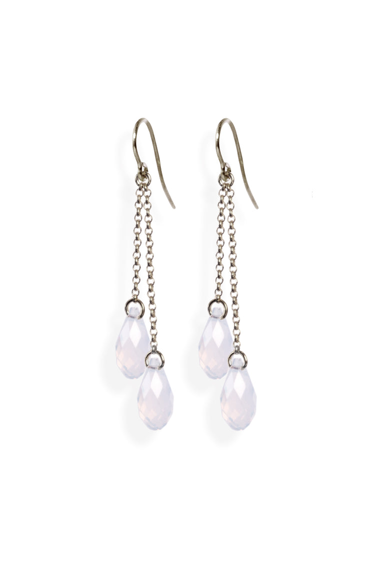 Lucid – Ohrring zwei Kristalle