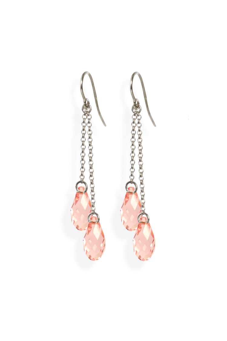 Lucid – Ohrring zwei Kristalle