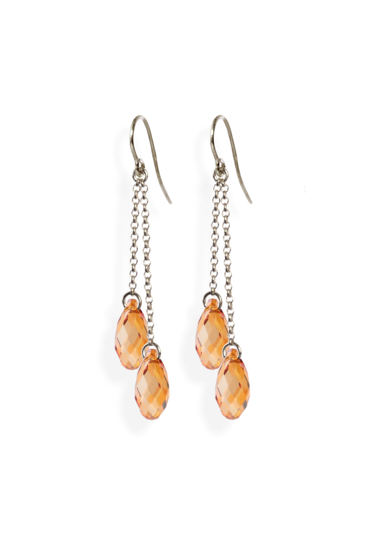 Lucid – Ohrring zwei Kristalle