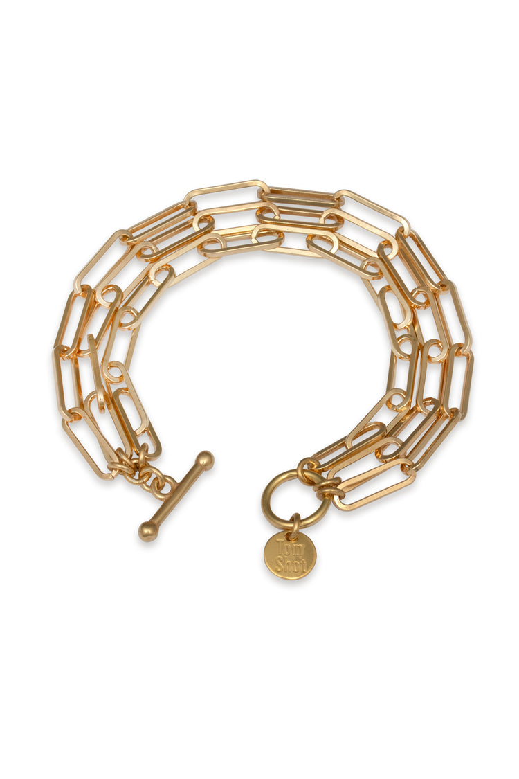 Chunky Armband Langanker dreireihig