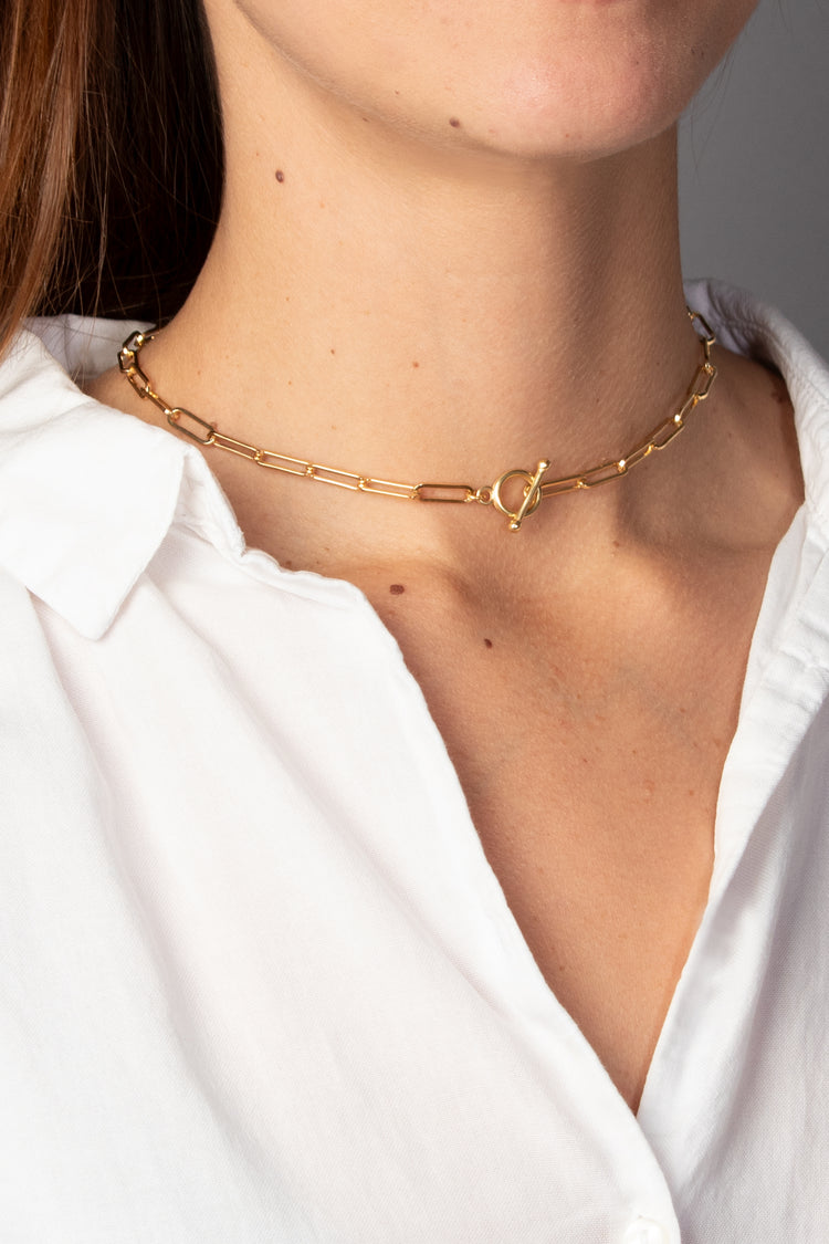 Chunky Collier Langanker Stabverschluß