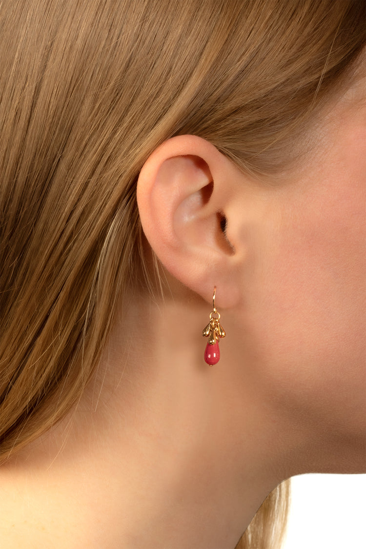 Ganymed Color - Ohrhaken Metalltropfen kurz