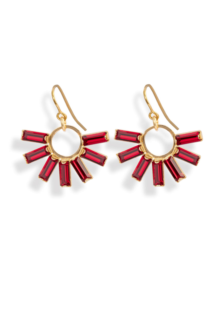 Paris-Ohrhänger Kristallsonne