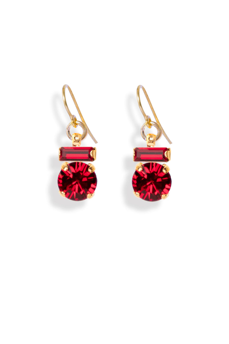 Paris-Ohrhänger zwei Kristalle