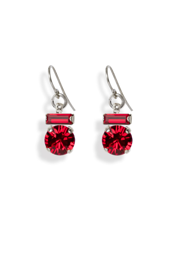 Paris-Ohrhänger zwei Kristalle