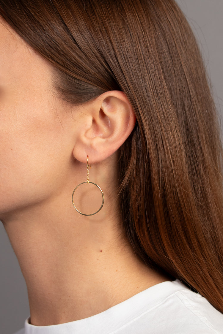 Eternity Ohrring lang Ring 28 mm