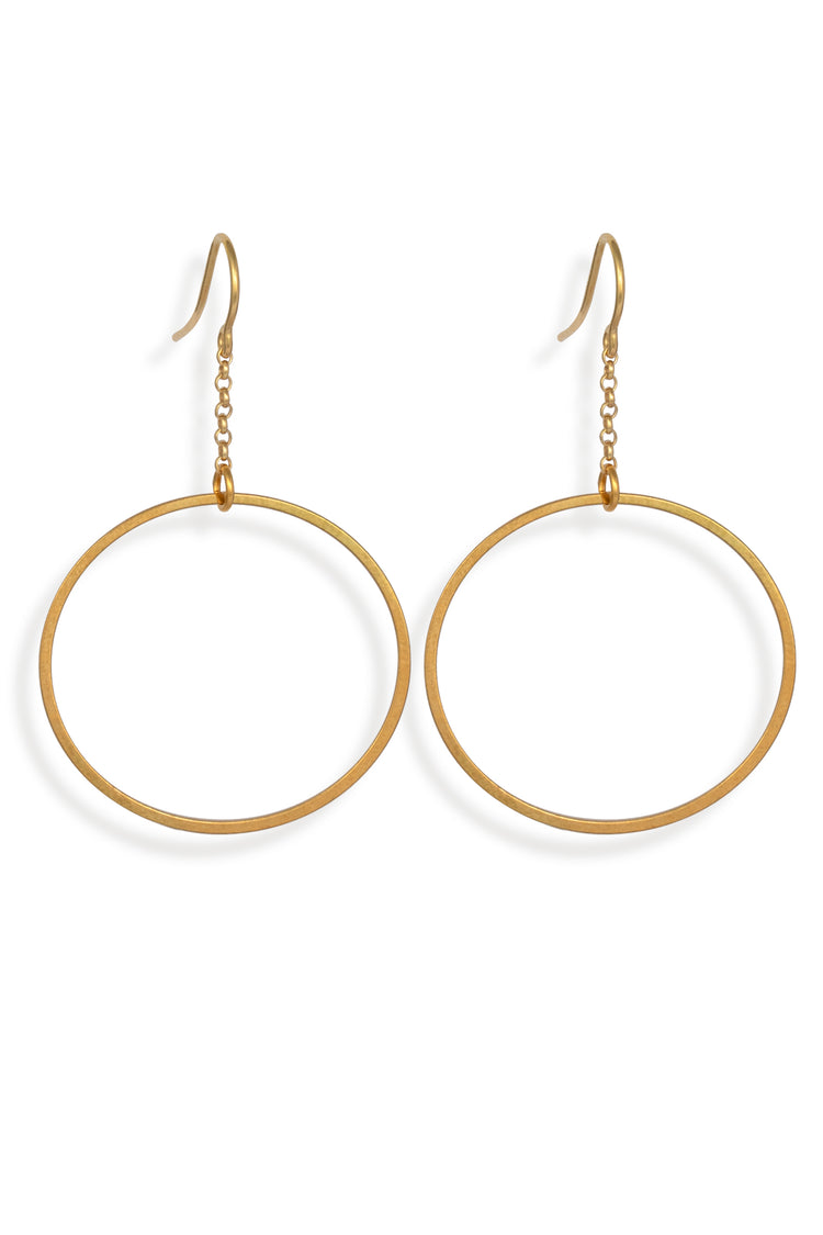 Eternity Ohrring lang Ring 28 mm