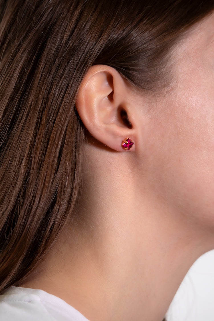 Bling - Ohrstecker Strassquadrat