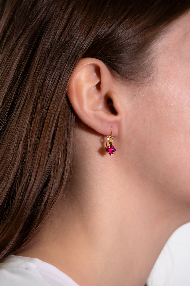 Bling - Ohrhaken Strassquadrat