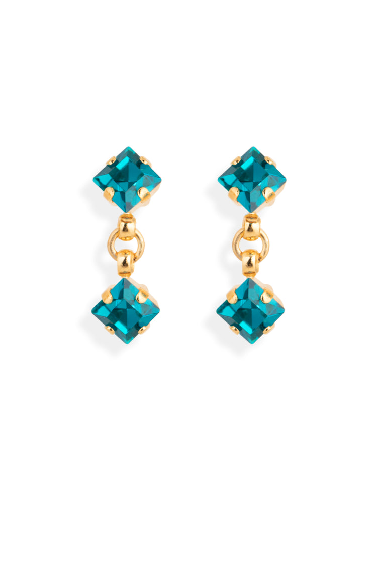 Bling - Ohrstecker zwei Strassquadrate