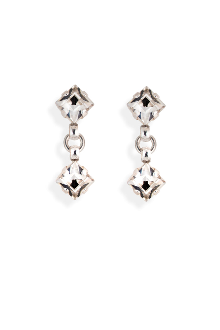 Bling - Ohrstecker zwei Strassquadrate