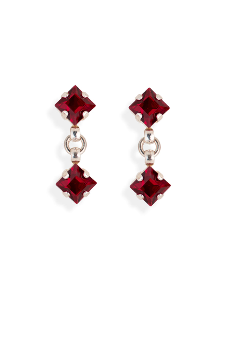 Bling - Ohrstecker zwei Strassquadrate