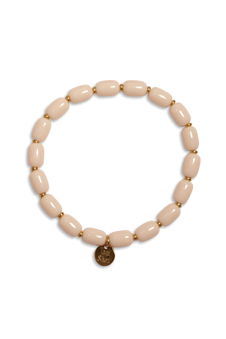 Joy - Armband elastik Barrelperlen