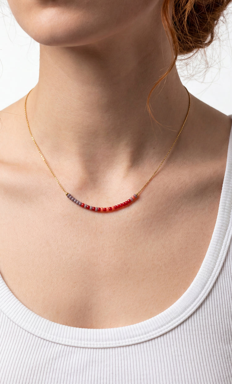 Joy - Halskette viele Rocailleperlen