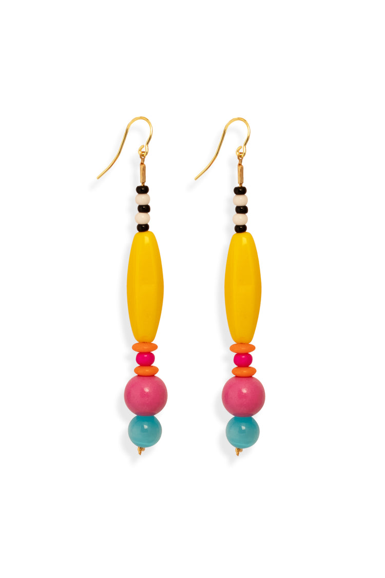 Joy - Ohrhaken mit langer Glasperle