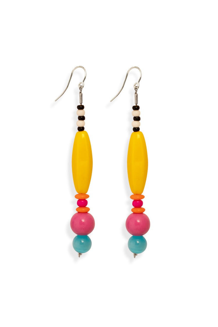 Joy - Ohrhaken mit langer Glasperle