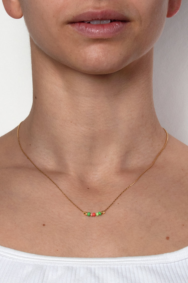 Beach - Kette 5 Glasperlchen