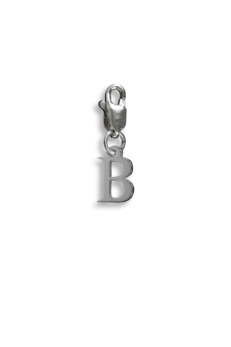 TS Solid Silver Charm Buchstabe
